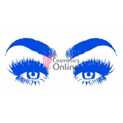 Sablon sticker de perete pentru salon de infrumusetare - J012XL - Beauty & Make-Up Albastru